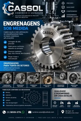 ENGRENAGEM SOB MEDIDA