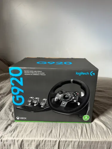 Volante Logitech G920 Driving Force para Xbox Series X|S, Xbox One e PC