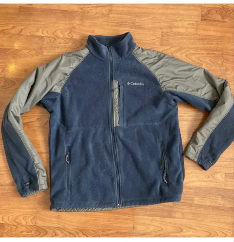Fleece Columbia Masculino Azul Marinho Original