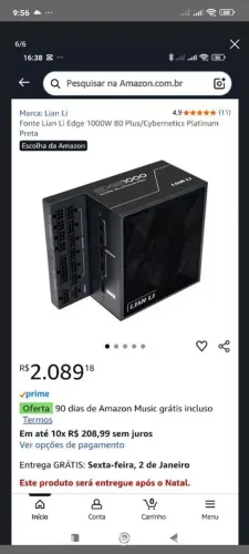 Fonte Lian li EDGE 1000W