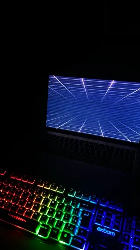 Teclado Gamer Semi Mecânico Iluminado com LED RGB