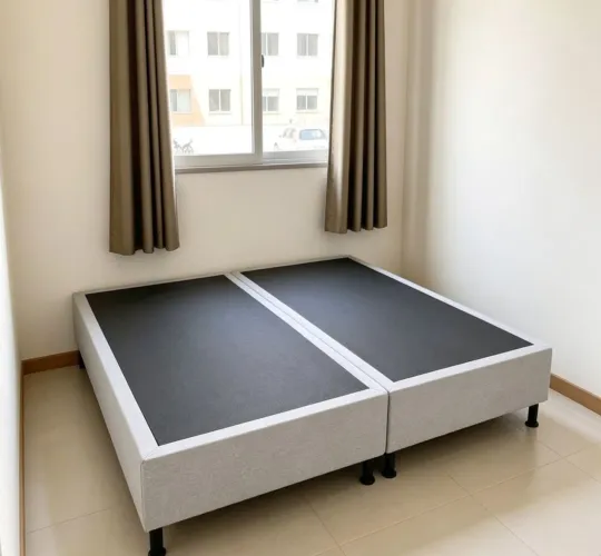 Cama Box base King size em LINHO.Entrego 