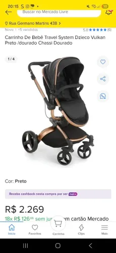 Carrinho de bebe vulkan 360