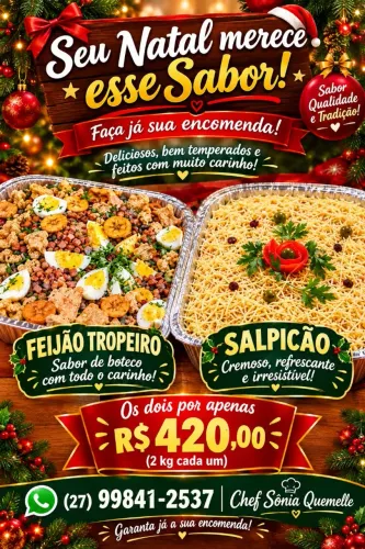 Feijão tropeiro+ salpicão