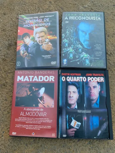 4 filmes em DVD antigos
