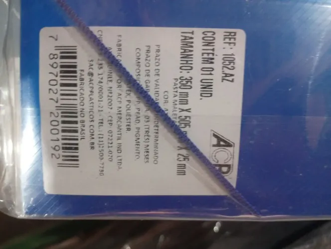 Tenho pasta A3 com alça transparente