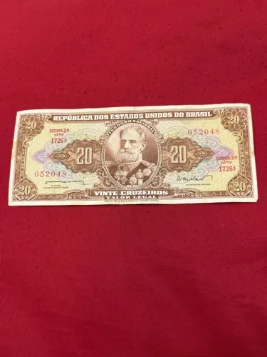 Nota raríssima 20 cruzeiros