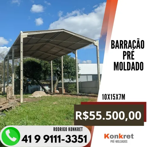 Barracão pre-moldado 150 m²