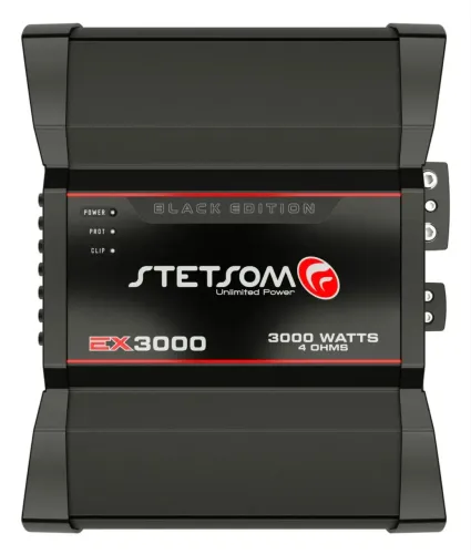 Módulo amplificador Stetsom EX3000 4 ohms barra edição preta alta potência som