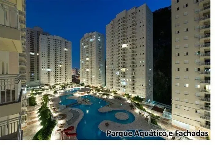 Apto 02 Dormitórios, PACOTE, Cond. Acquaplay em Santos, Semi-mobiliado