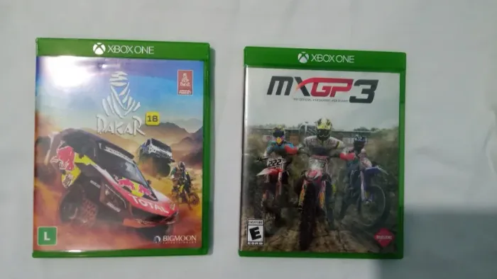 Lote jogos Xbox One - Dakar 18 e MXGP3