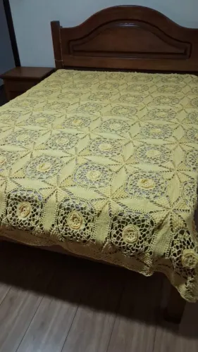 Colcha de Crochê Casal