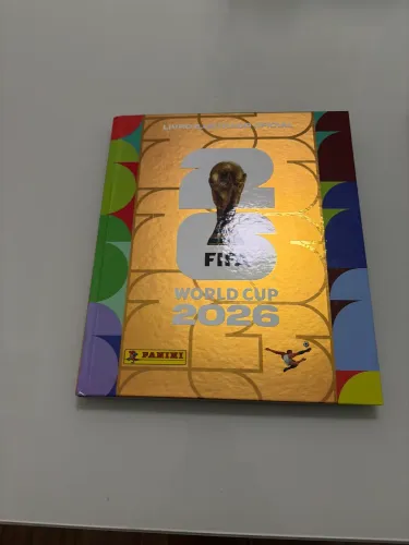 Álbum copa 2026, capa dura dourado completo com kit atualização