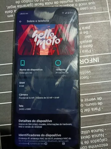Celular motoG 55