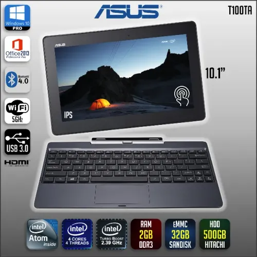 Notebook Tablet 2 em 1 Asus Transformer T100ta
