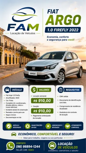Fiat Argo 1.0 6V Flex. 2022