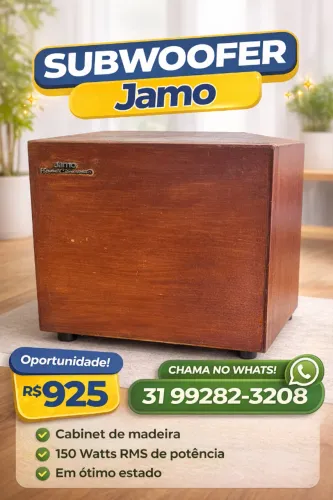 Subwoofer Jamo E4 Sub | Grave Forte | Home Theater