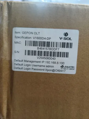 OLT VSOL 4PON EPON V1600D4 NOVA