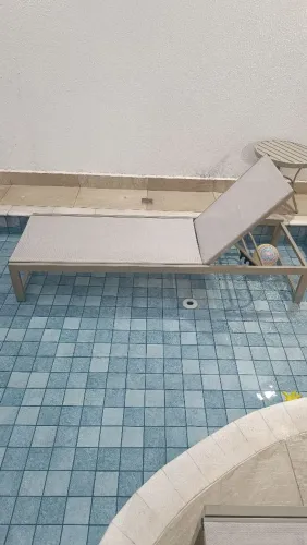 Espreguiçadeira de aluminio