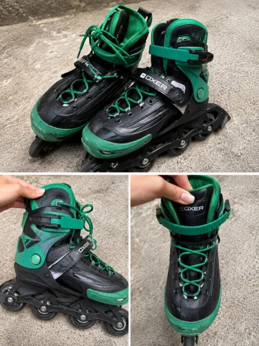 Patins Oxer Inline Preto e Verde