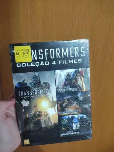 Box dvd Transformers coleção 4 filmes novos lacrado