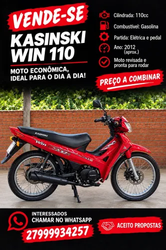 Vendo Kasinskin Win 110 moto