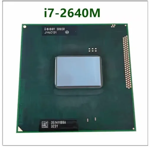 Processador i7 2640m 2.6 ghz c turbo 3.2 ( novo ) socket 998 acer, hp, samsung, Dell