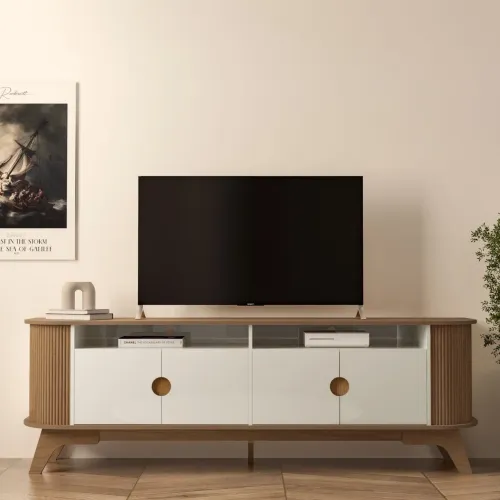 Rack tv novo na caixa