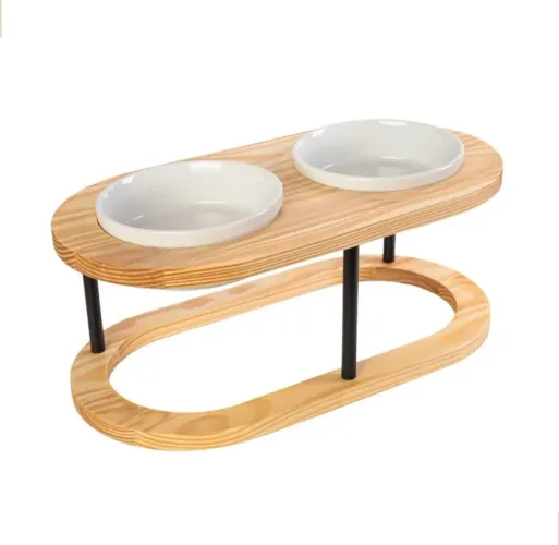 Comedouro Duplo para Cachorro ou Gato