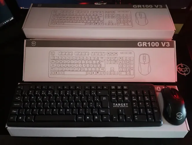 Kit teclado e mouse novo