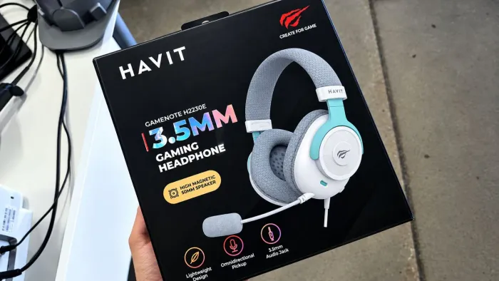 Headset HAVIT WHITE CYAN