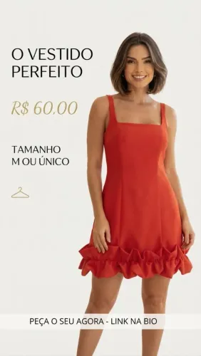 Lindo vestido vermelho