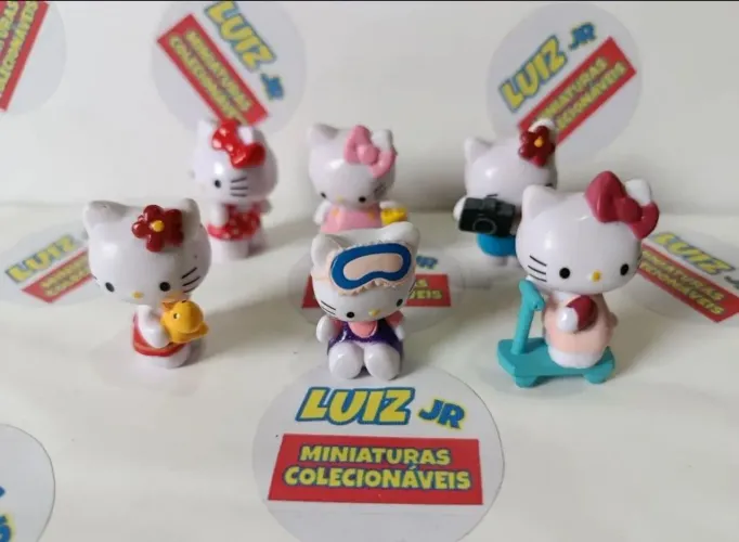 Hello Kitty - lote com 16 miniaturas