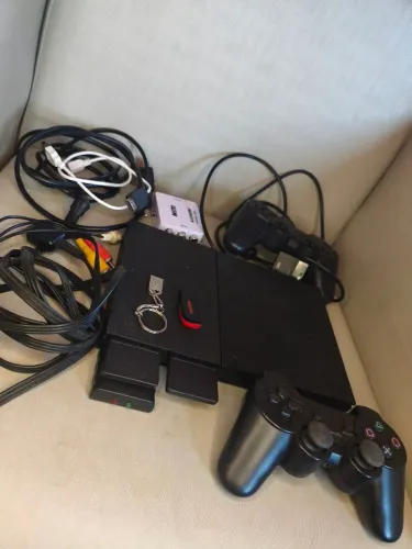 Playstation 2 completo funcionando slim