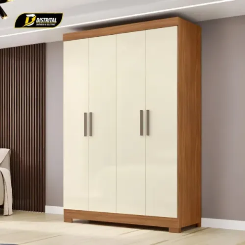 Guarda Roupa Macapa 4 Portas 2 Gavetas 100% MDF