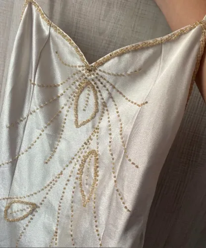 Vestido de seda vintage