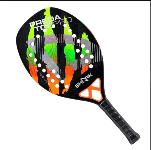 Raquete De Beach Tennis Shark Predator 2025 - 22mm