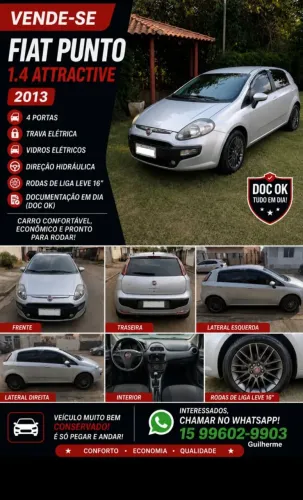 Fiat Punto Attractive 1.4 Fire Flex 8V 5P 2013