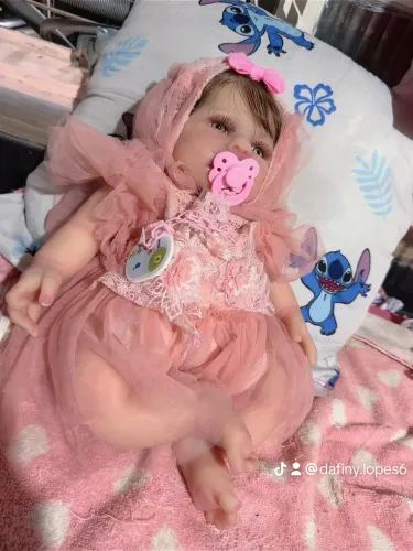 Bebê Reborn silicone sólido corpo inteiro igual um bebê 