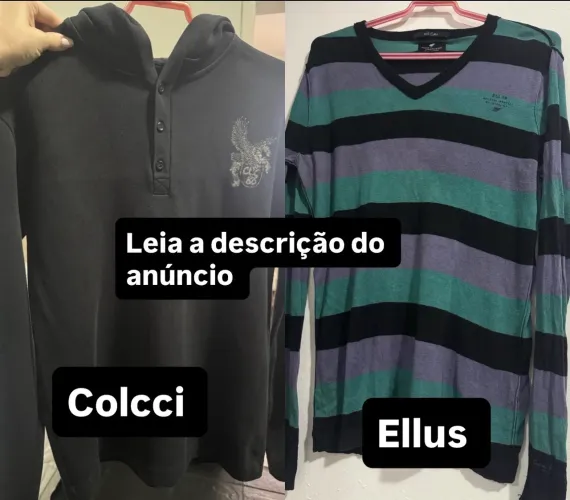 Casaco colcci e tricot Ellus masculino P LEIA A DESCRIÇÃO
