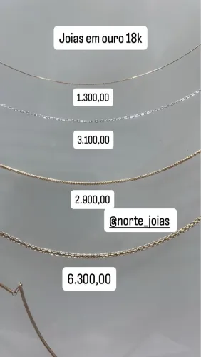 Colar em ouro 18k varios modelos
