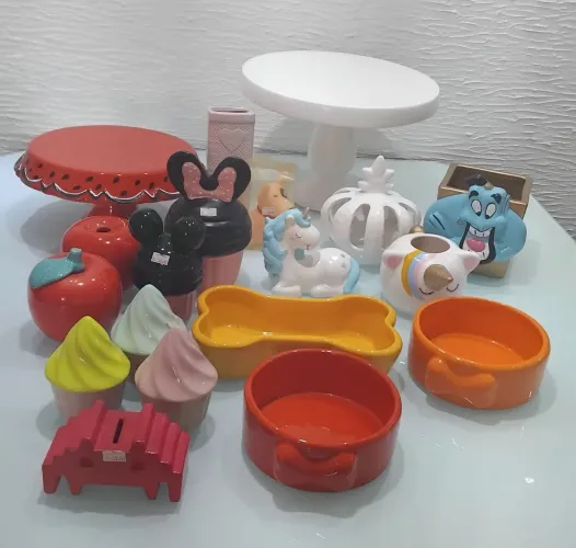 Decoração festa ou casa tudo por apenas 460!Cerâmica/Louça 