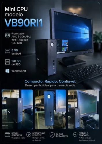 Computador Completo Mini CPU AMD E-300 APU Whit Radeo