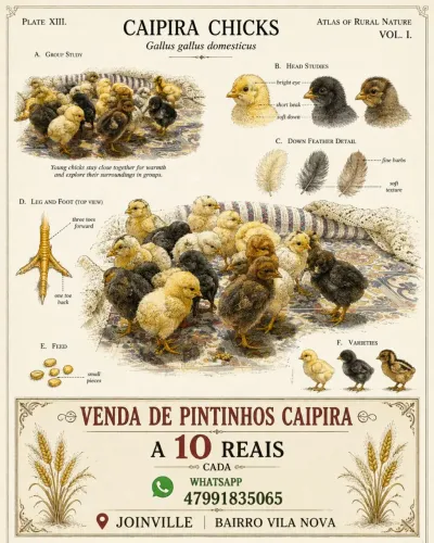 Pintinhos caipira