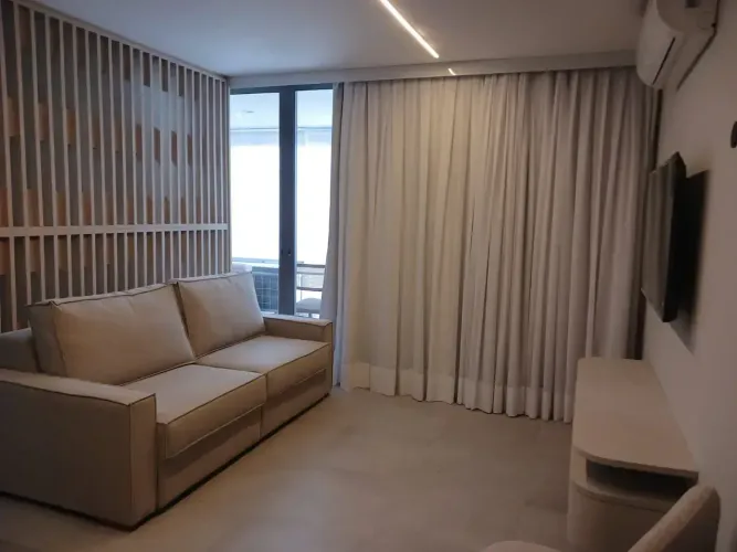Apartamento MOBILIADO novo para alugar no Tatuapé de 40 m, 1 dormitório, sacada, 1 vaga, p