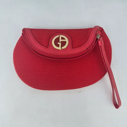 Bolsa de mão da grife giorgio armani original Vermelha.