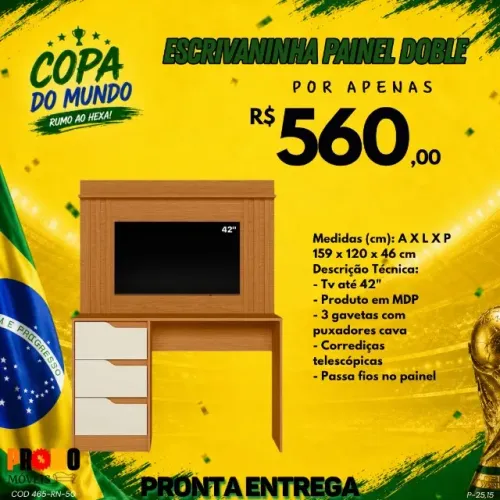Escrivaninha Painel (Pague na entrega)