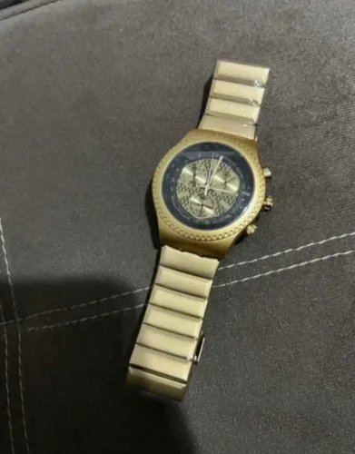 Relogio Swatch Dourado Funcional