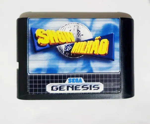 SHOW DO MILHÃO PARA MEGA DRIVE SEGA GENESIS SUPER SUCESSO ANOS 90 CARTUCHO ZERADO RARIDADE