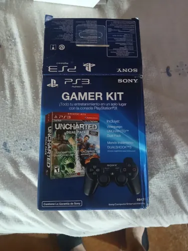 Kit Oficial Sony Com Duologia Uncharted Completi com Controle Original PlayStation 3